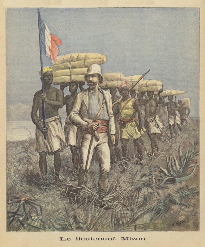 Lieutenant Mizon by French School