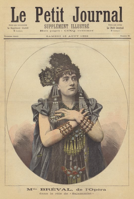 Lucienne Breval in the role of Salammbo at the Paris Opera by French School