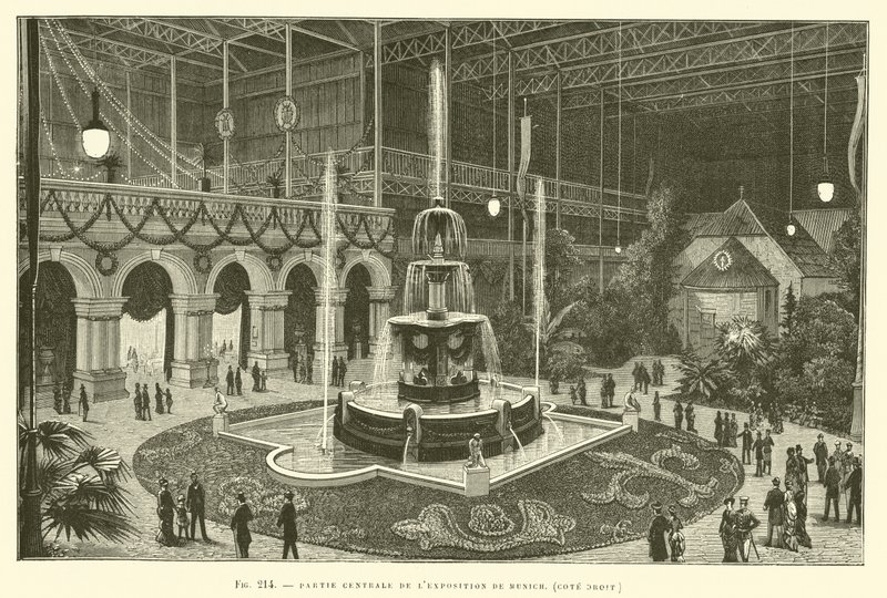 Central Part of the Munich Exhibition, Right Side by French School