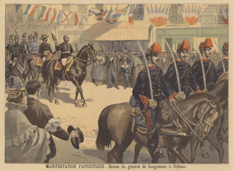 Patriotic Demonstration: General Longuemar Entering Orleans by French School