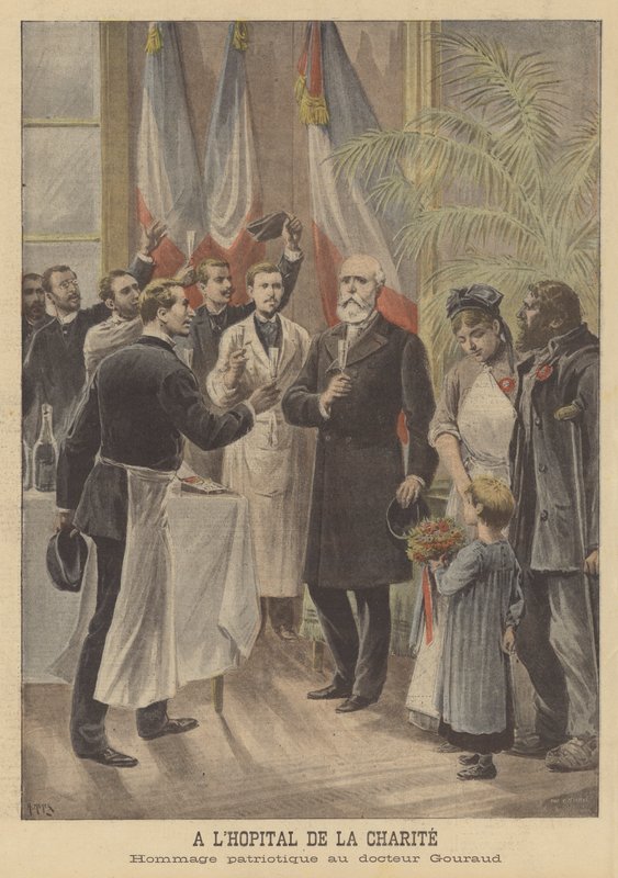 Patriotic Tribute in Honour of Doctor Gouraud at the Hopital de la Charite, Paris by French School