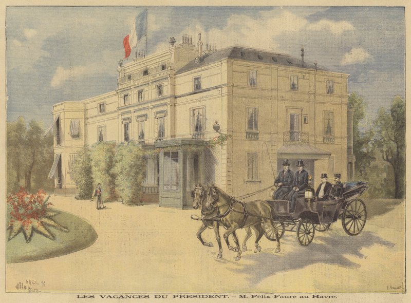President Faure of France on Holiday at Le Havre by French School