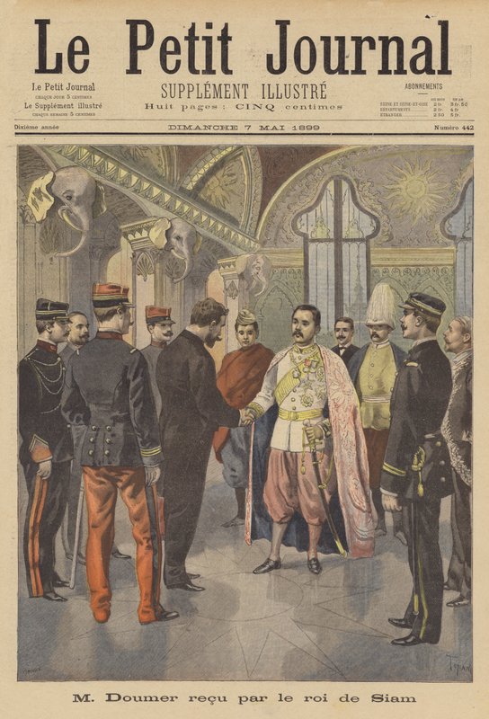 Reception of Paul Doumer, Governor-General of French Indochina, by the King of Siam by French School