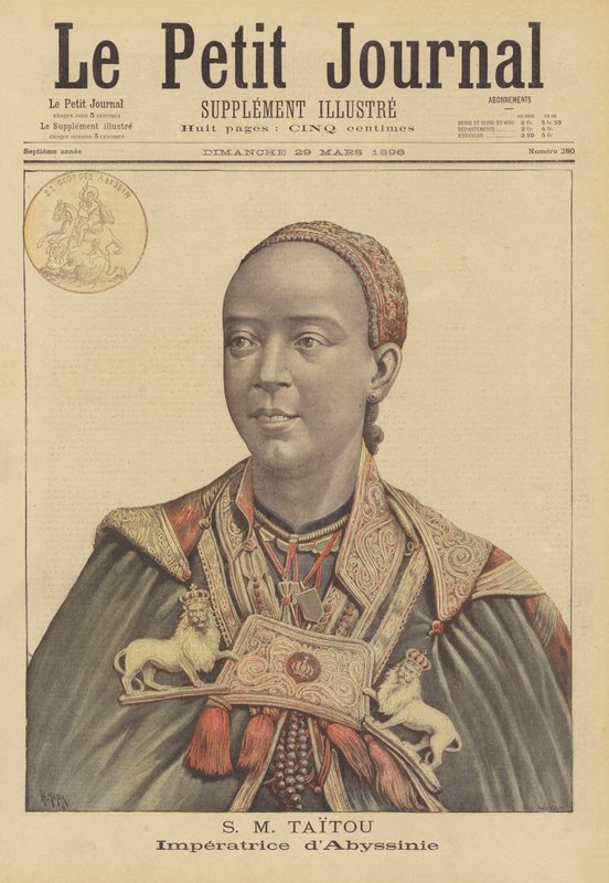 Taytou Betel, Empress Consort of Menelik II of Ethiopia by French School
