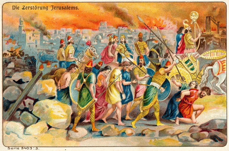 The destruction of Jerusalem by French School