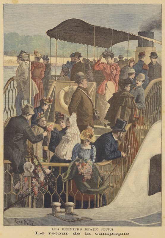 The first warm days of spring by French School