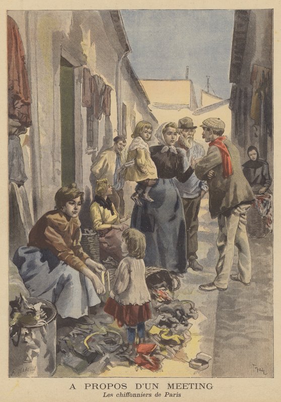 The rag-pickers of Paris by French School