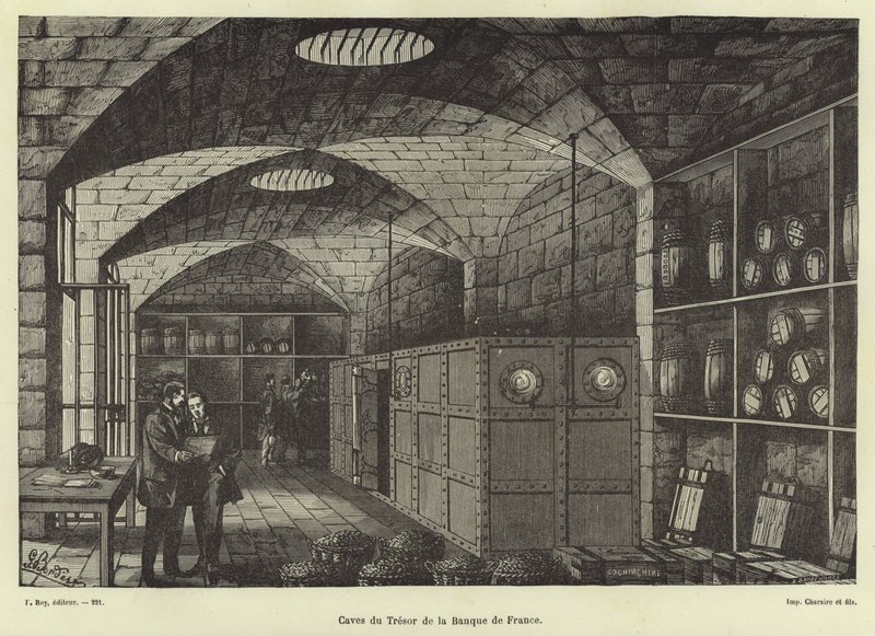 Vaults of the Banque de France by French School