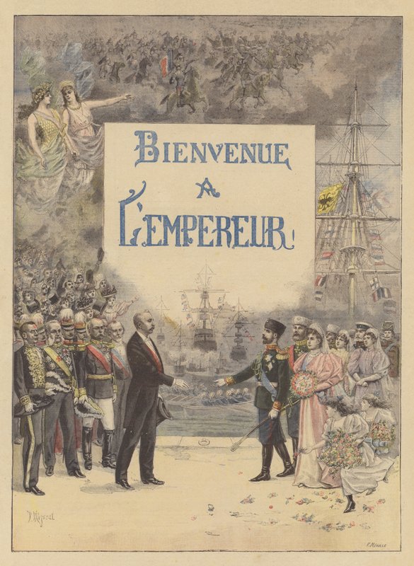 Welcome from France to the Russian tsar by French School