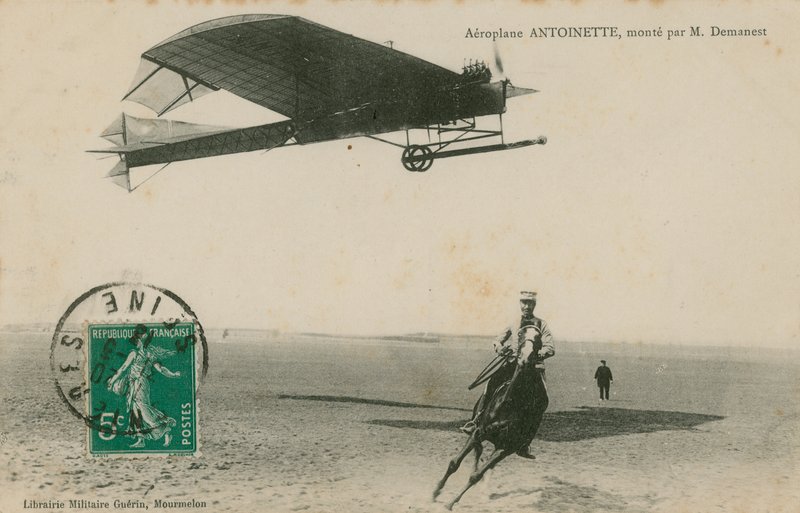 Aeroplane Antoinette flown by M. Demanest by French Photographer