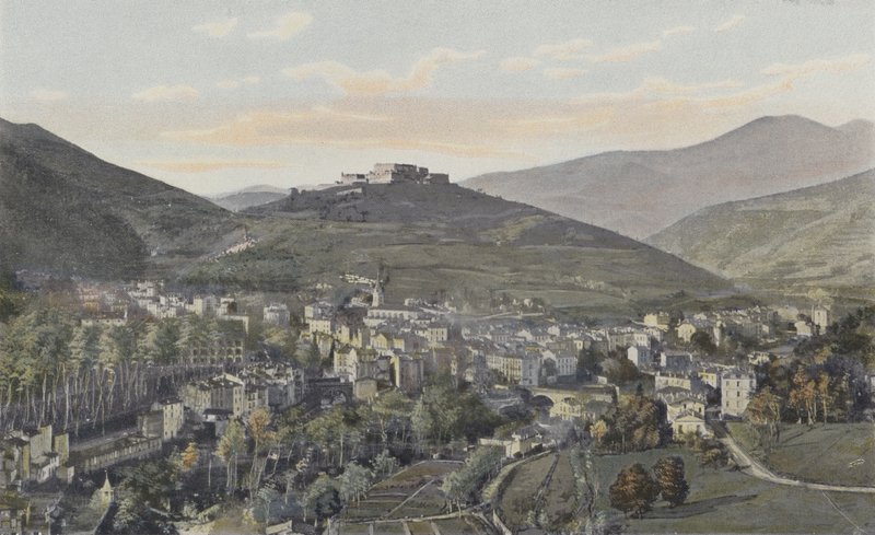 Amelie-les-Bains, General View by French Photographer