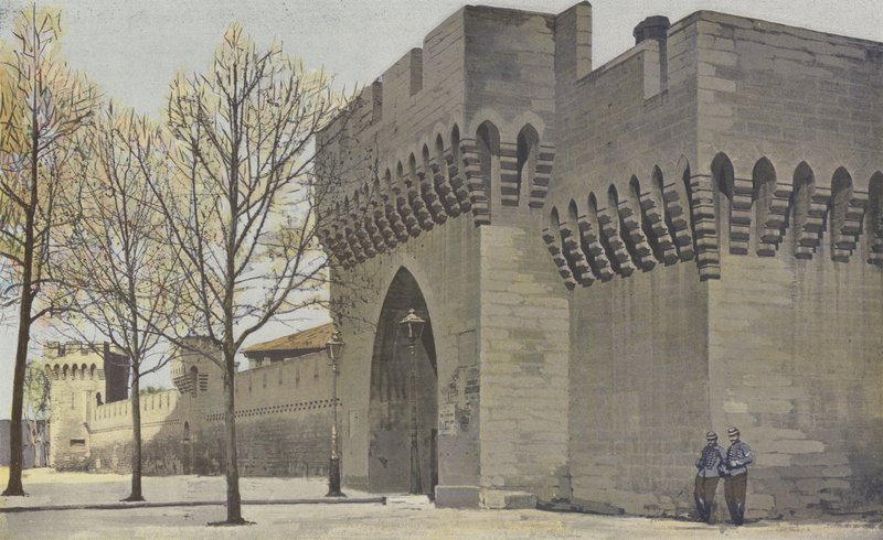Avignon, Fortifications by French Photographer