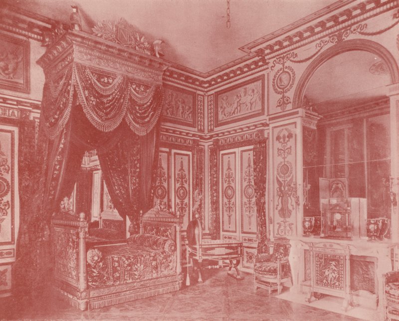 Bed Room of Napoleon I by French Photographer