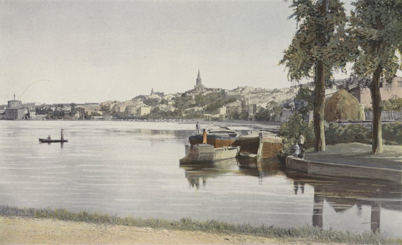 Castelnaudary, General View from the Grand Basin by French Photographer