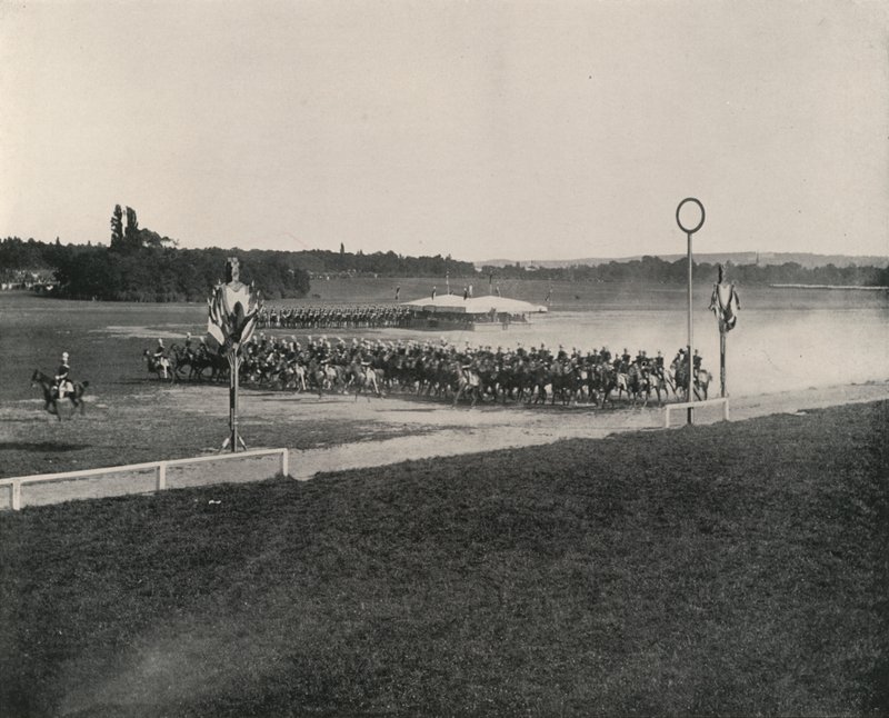 Cavalry Manoeuvre on the Longchamps by French Photographer