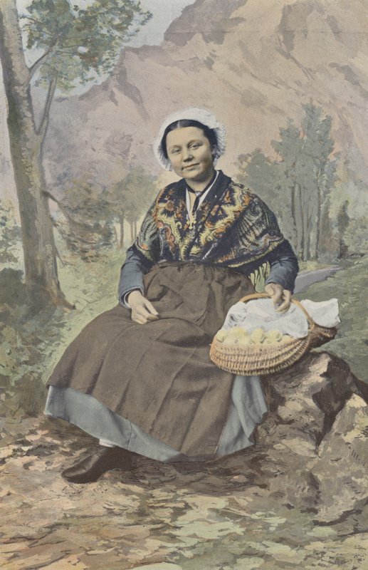 Chambery, Peasant Woman from the Surroundings by French Photographer