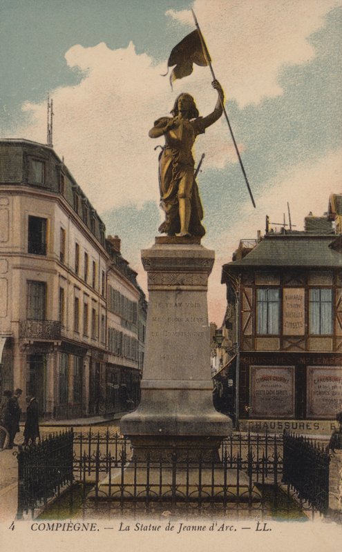 Compiegne, The Statue of Joan of Arc by French Photographer