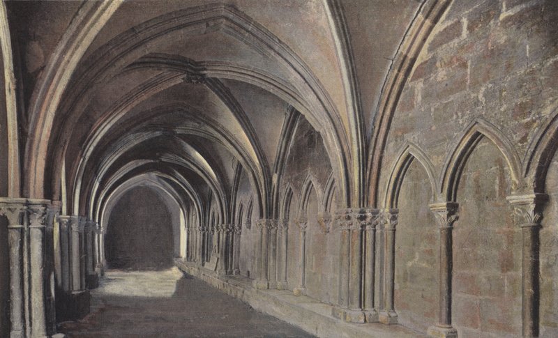 Langres, Cloister Adjacent to the Cathedral by French Photographer