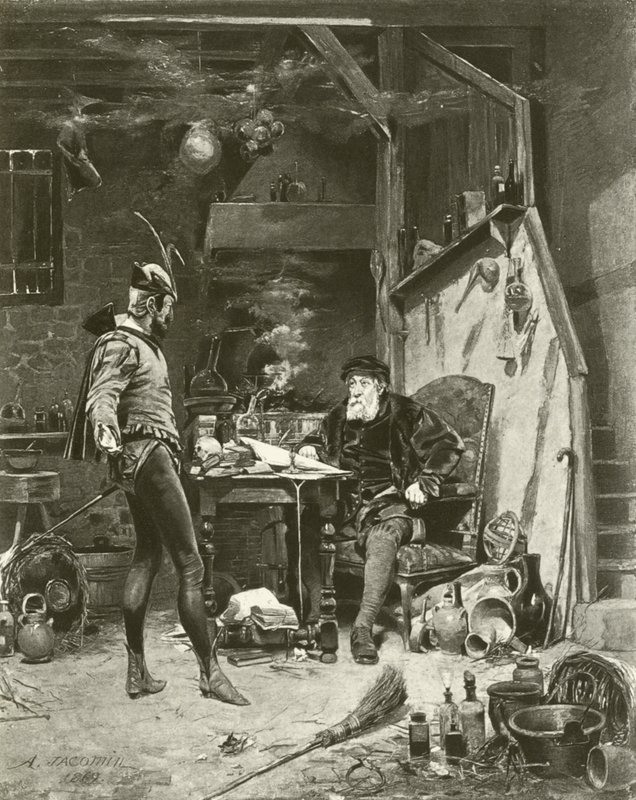 Mephistopheles and Faust by French Photographer