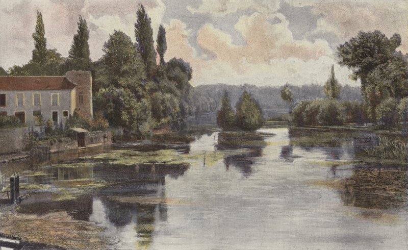 Montigny-sur-Loing, Banks of the Loing by French Photographer