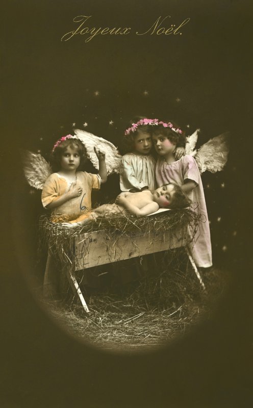 Nativity Christmas Card by French Photographer