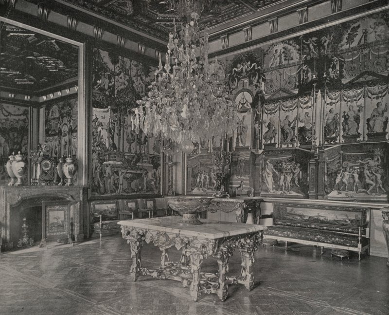 Palace of Fontainebleau, Reception Salon by French Photographer