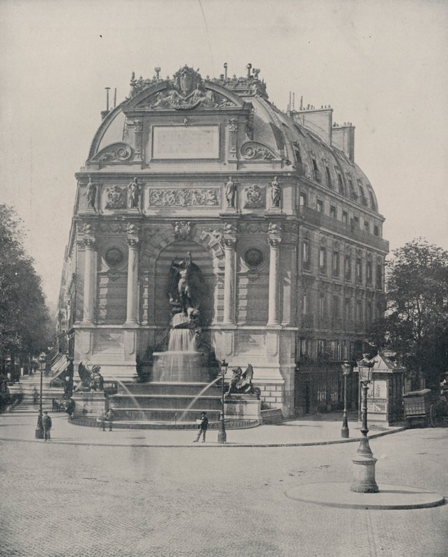 Paris: Fountain of St Michel by French Photographer
