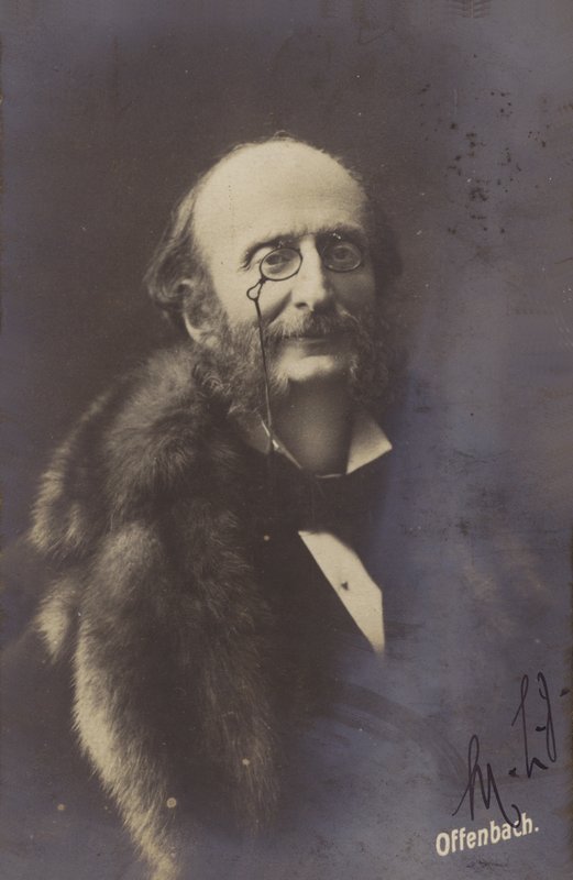 Portrait of Jacques Offenbach by French Photographer