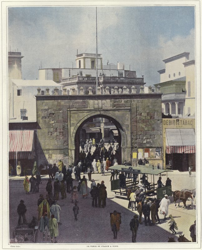 The Sea Gate in Tunis by French Photographer