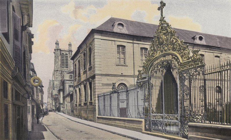 Troyes, Hotel-Dieu and Cathedral by French Photographer