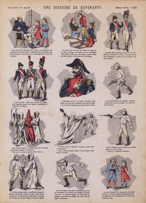 A story of ghosts by French School