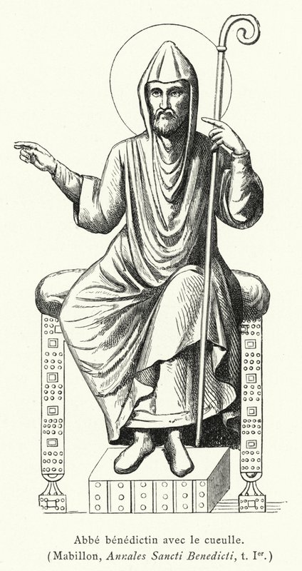 Benedictine Abbot with the Cuculle by French School