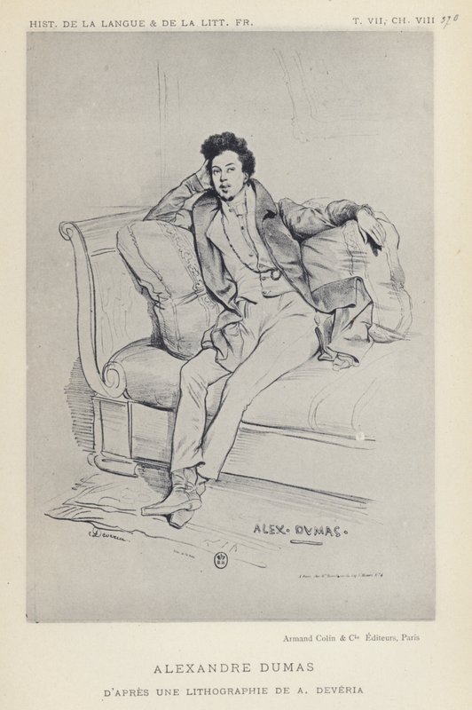 Alexandre Dumas by French School