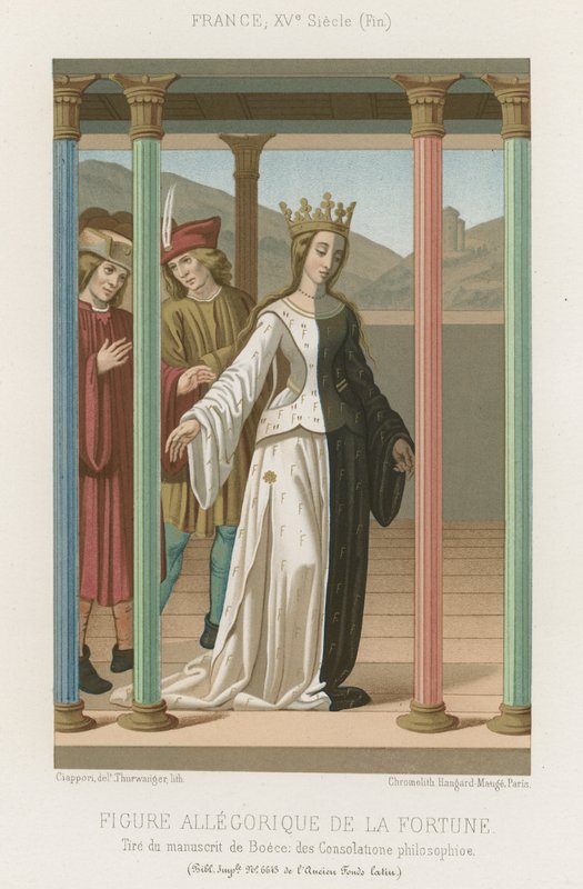 Allegorical figure of Fortune by French School