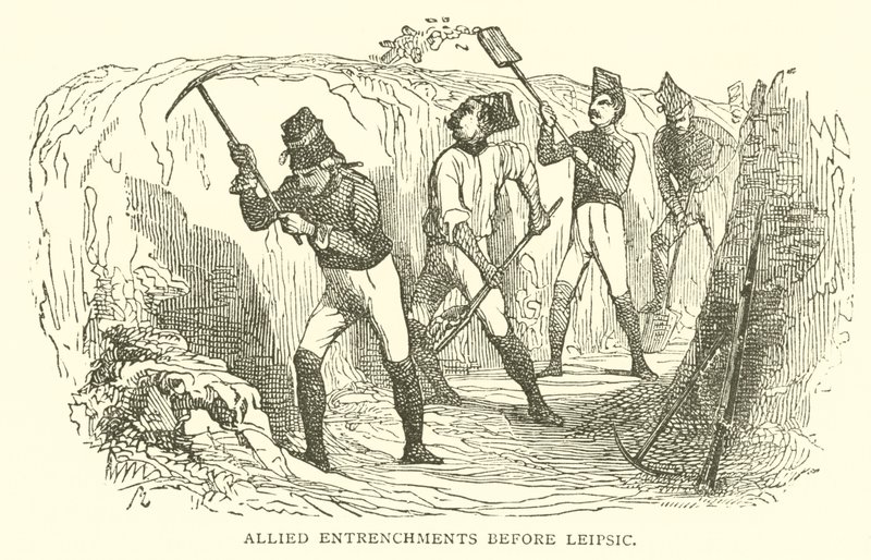 Allied Entrenchments before Leipzig by French School