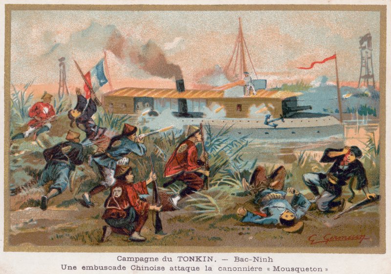 Ambush of a French Ship at Bac-Ninh by French School