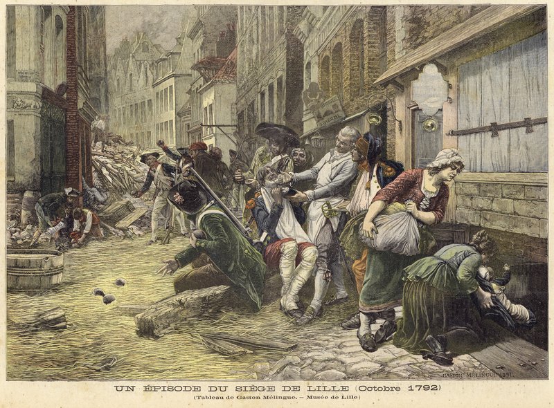 An episode of the Siege of Lille by French School