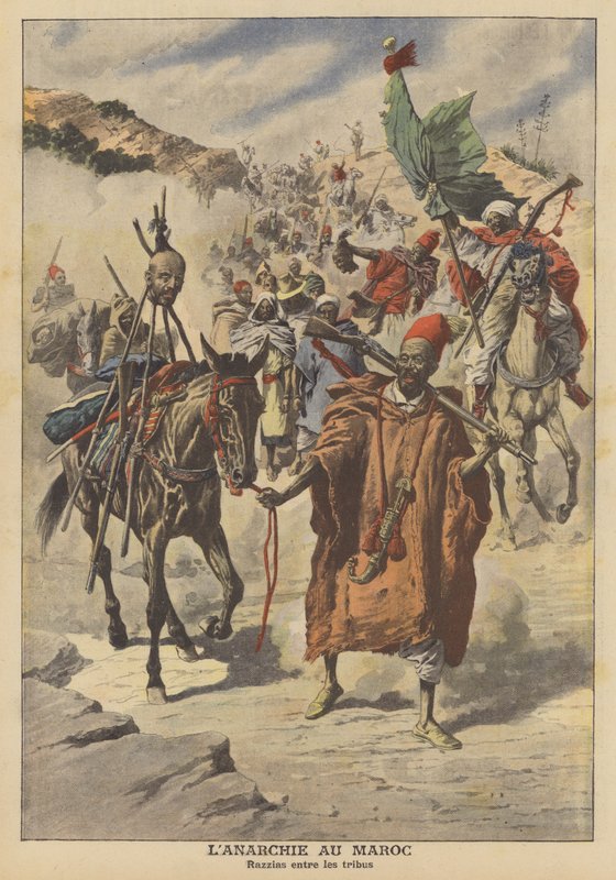 Anarchy in Morocco by French School