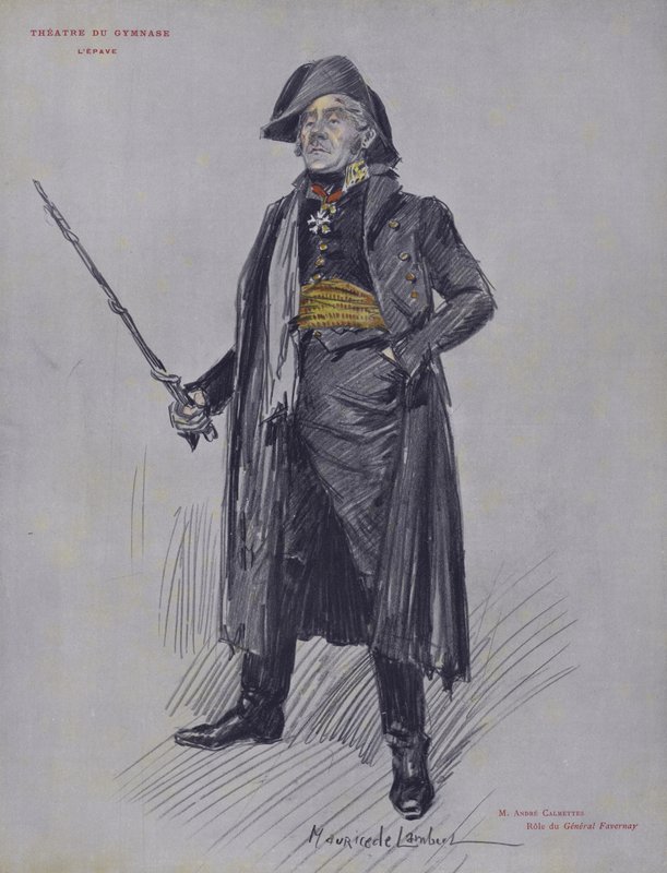 Andre Calmettes as General Favernay in LEpave by French School