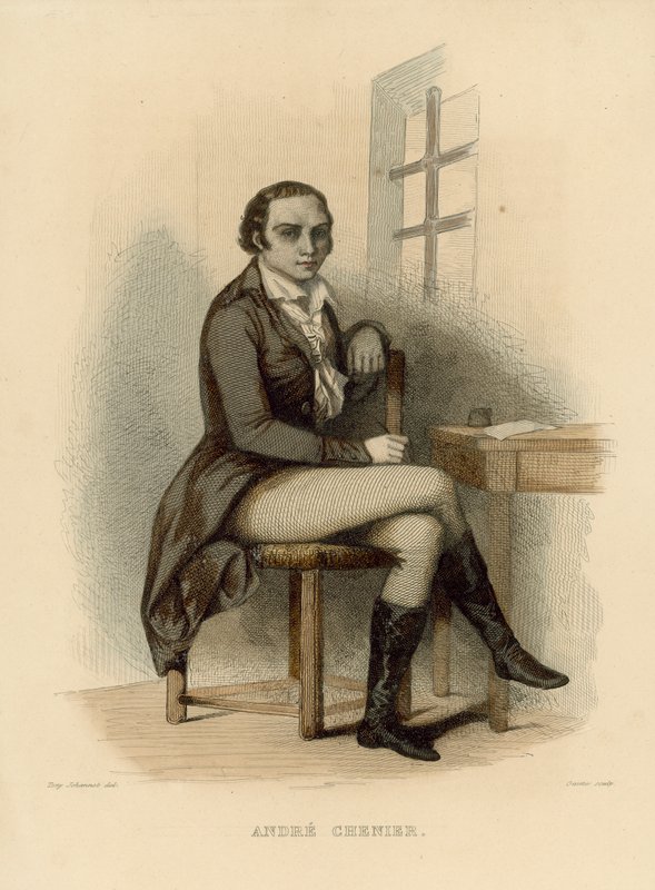 André Chénier by French School