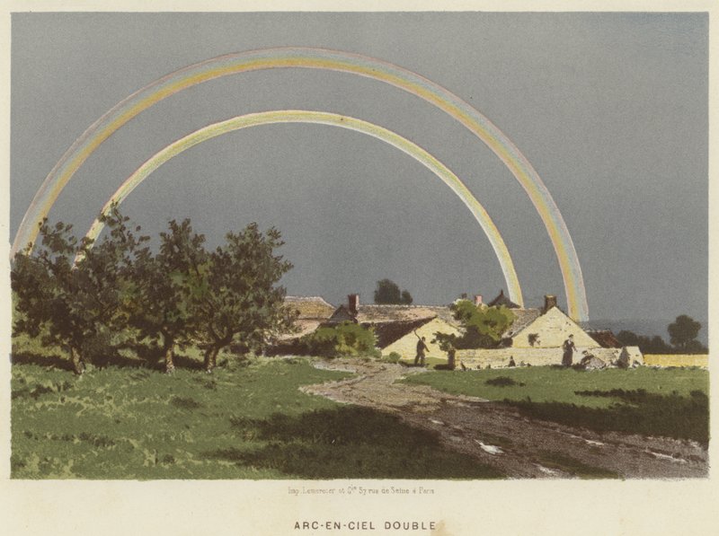 Double Rainbow (colour litho) by French School