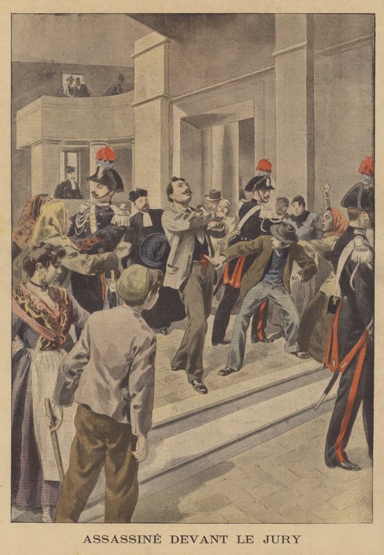 Assassinated in front of the jury by French School