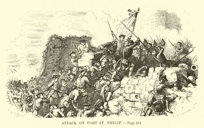 Attack on Fort St. Philip by French School