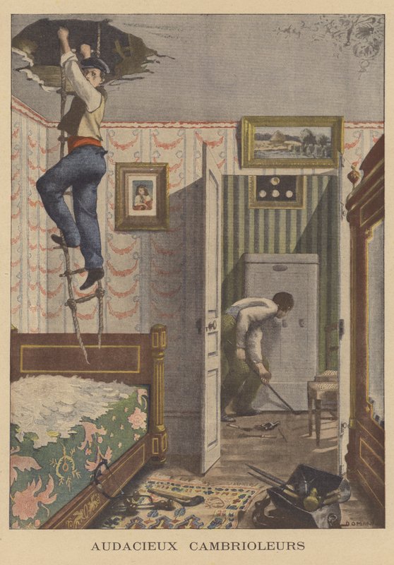 Audacious burglars by French School