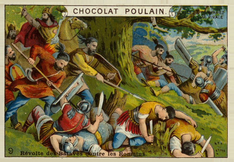 Batavian revolt against the Romans by French School