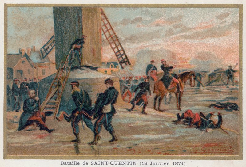 Battle of Saint-Quentin by French School