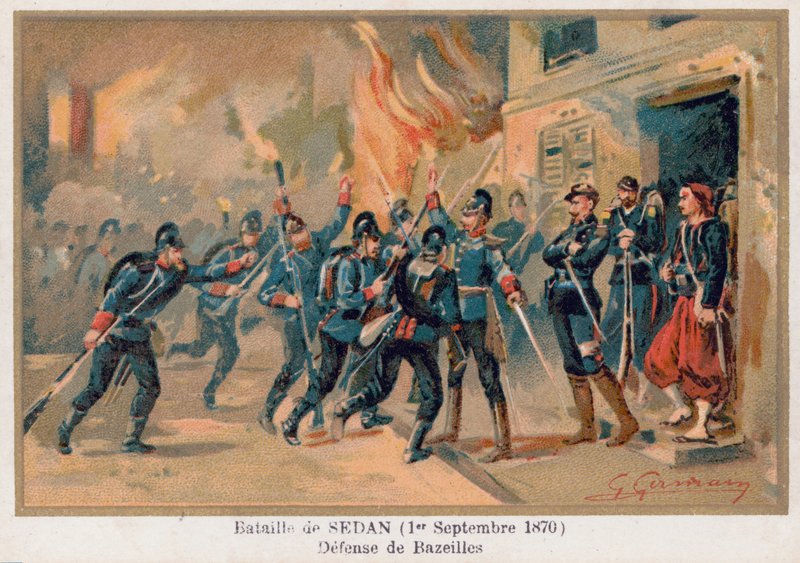 Battle of Sedan, The Defence of Bazeilles by French School