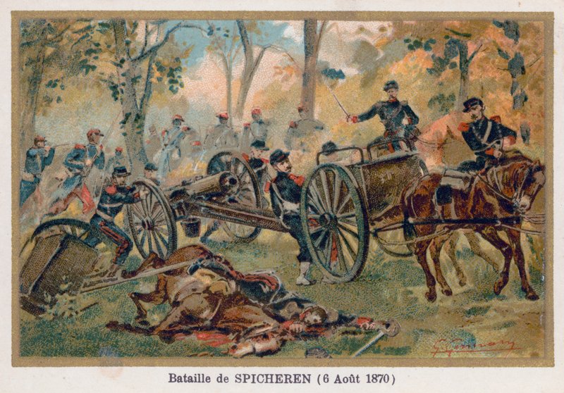 Battle of Spicheren, Defence of Stiring by French School