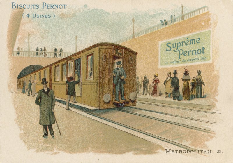 Biscuits Pernot Trade Card by French School