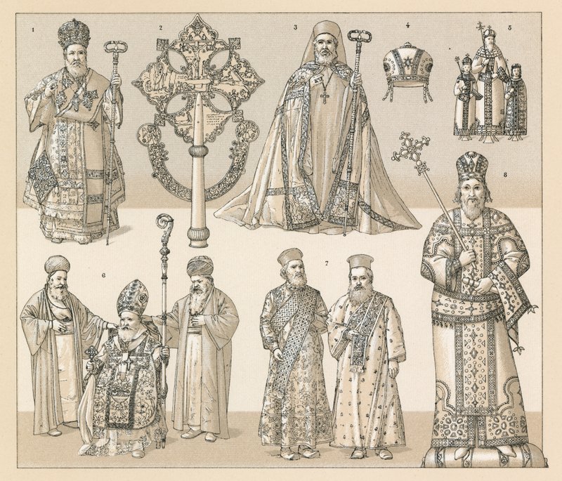 Byzantine and Abyssinian Costume by French School